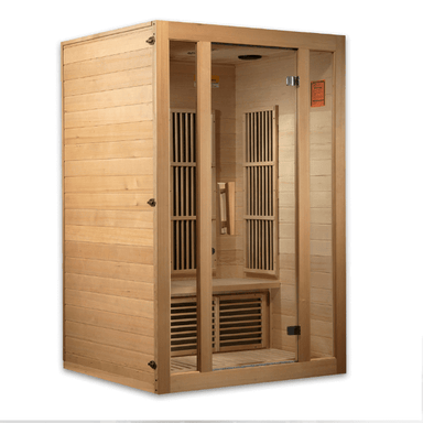 Maxxus Bellevue 2-Person Near Zero EMF  FAR Infrared Sauna MX-J206-01-ZF	Front Left View
