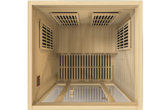 Maxxus Bellevue 2-Person Near Zero EMF  FAR Infrared Sauna MX-J206-01-ZF	Top Down View
