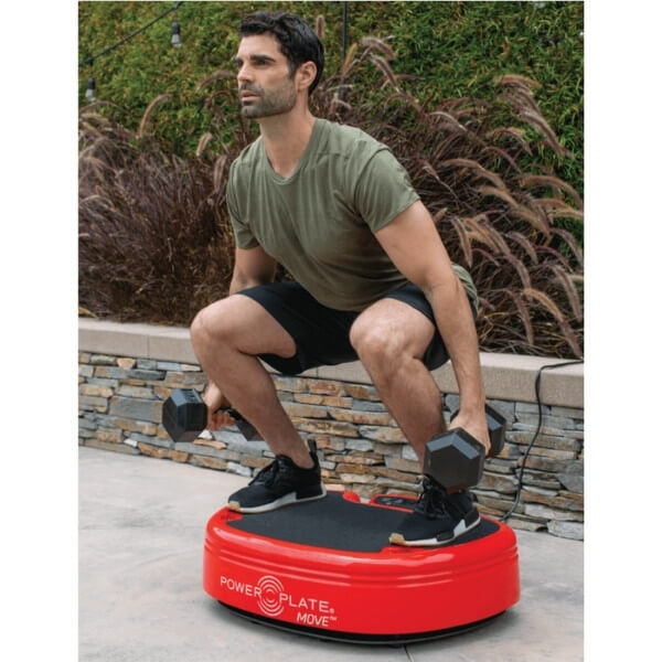 Power Plate Move with Dumbbell Squats