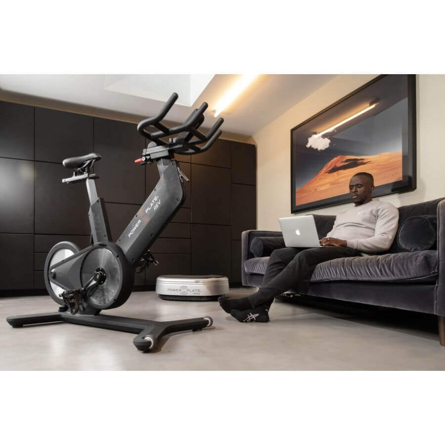 Power Plate REV Indoor Exercise Bike with Power Plate Move