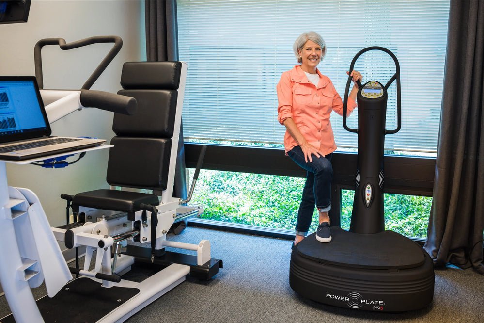 Power Plate pro5 Commercial Vibration Machine in a rehab clinic