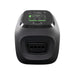 Rapid Reboot Black electronic device with a digital display on a white background