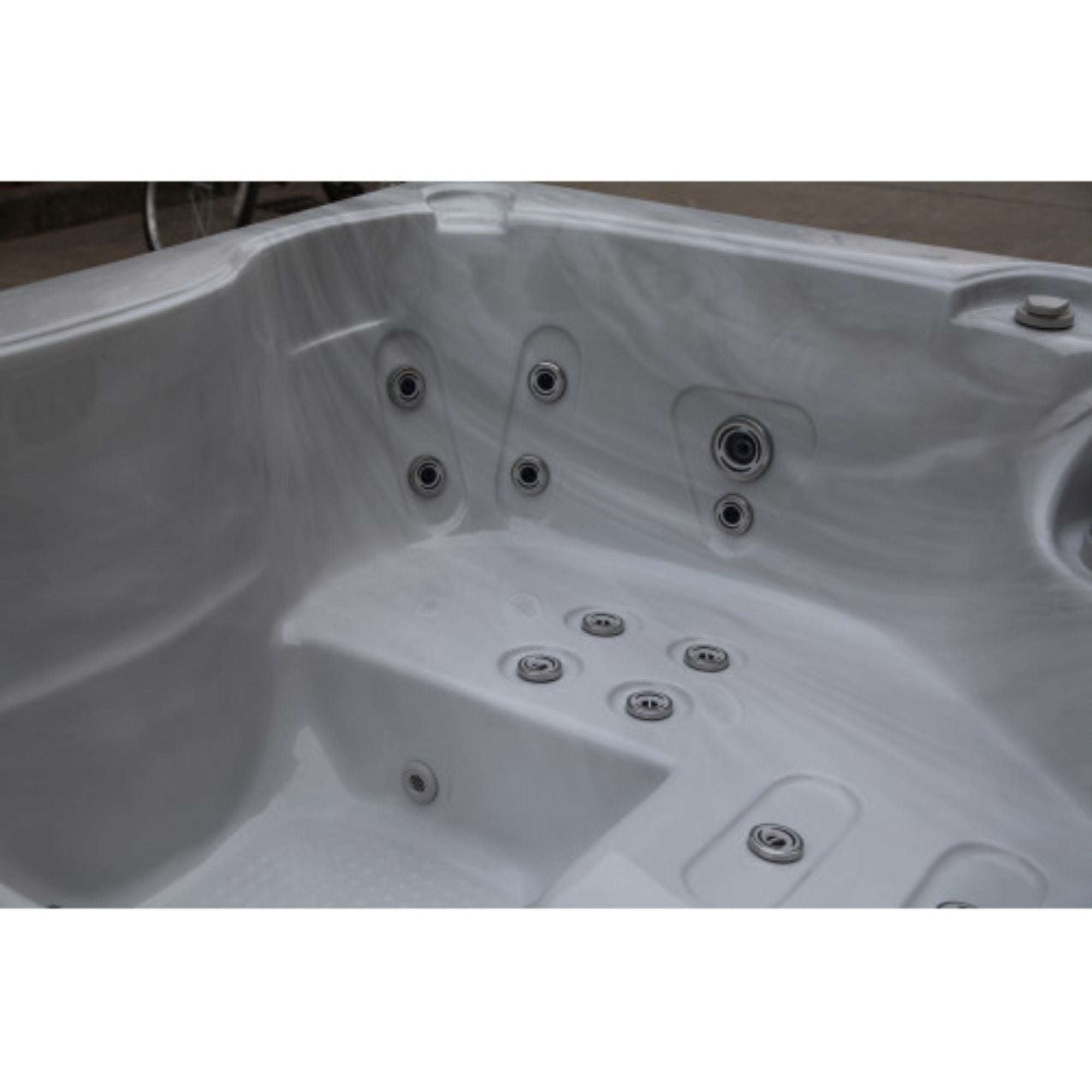 Luxury Spas "Solace" 3-Person Hybrid Hot Tub – Plug & Play with Acrylic Shell