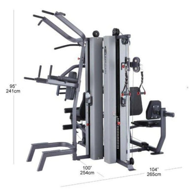 Steelflex Multi-Stack Home Gym MG200B with Dimensions