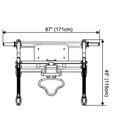 Steelflex (NOMB) Olympic Military Bench Dimensions