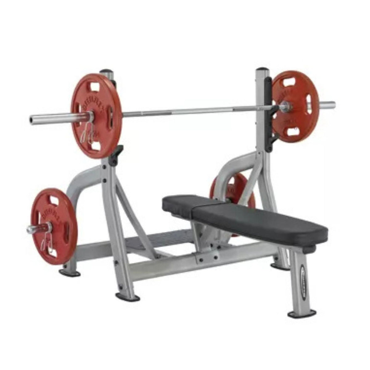 Steelflex Olympic Flat Bench NOFB weight plates
