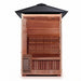 SunRay 3 Person Outdoor Tradtional Sauna interior on white background