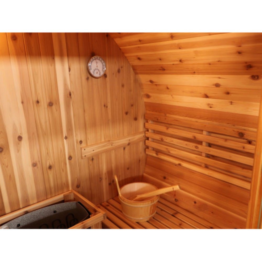 SunRay Galley with a bucket and thermometer on the wall.