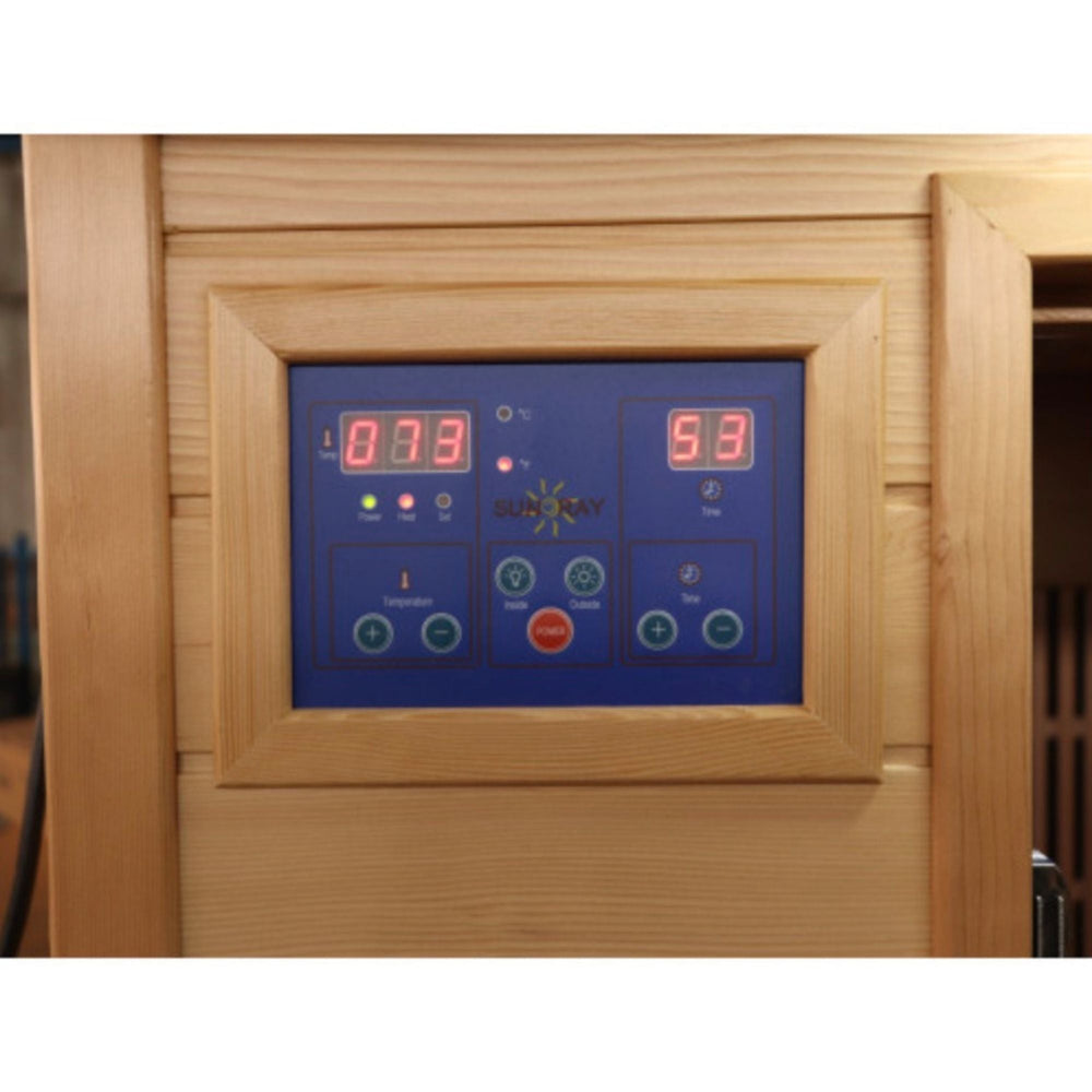 SunRay_Evansport_2-person_infrared_sauna_control_panel