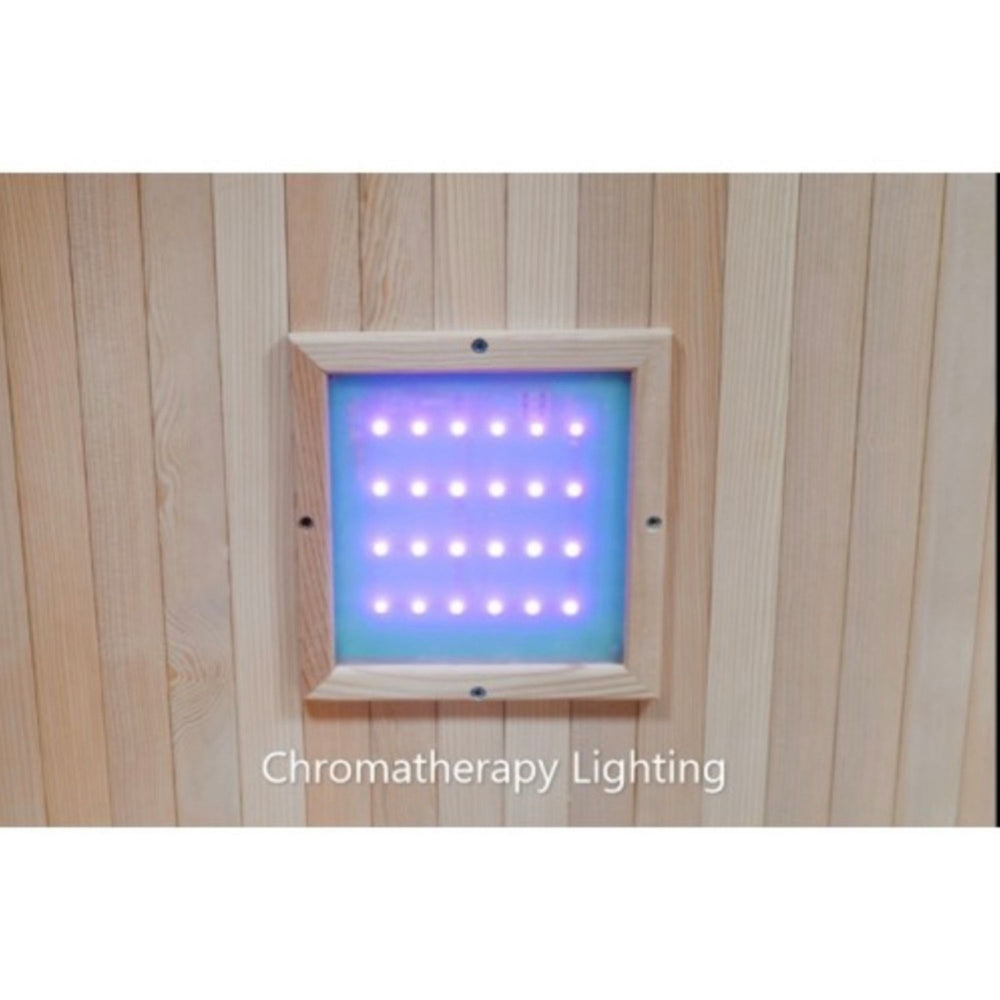 SunRay 1-2 Person Sedona Sauna HL100K chromatherapy lighting