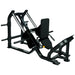 TAG Fitness Elite Linear Bearing Hack Squat machine with black powder-coated frame, angled sled, and linear bearing guide rails.