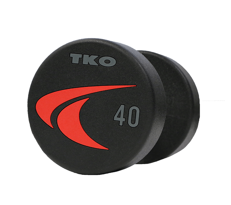 TKO 105-150 lb Signature Urethane Dumbbell Set 830US-D10 40 LBS