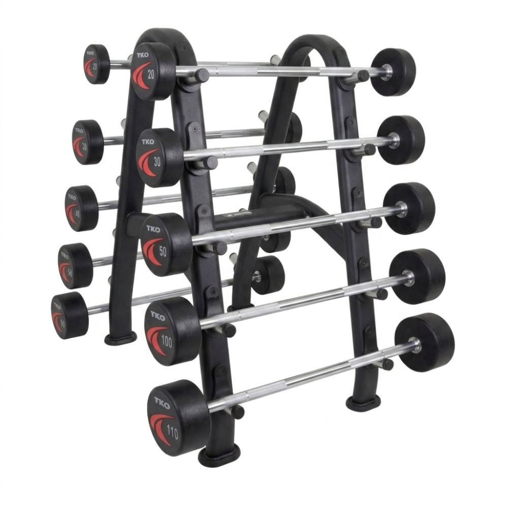 Set of barbell on a white background