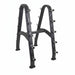 TKO 10-Bar Barbell Black rack on a white background