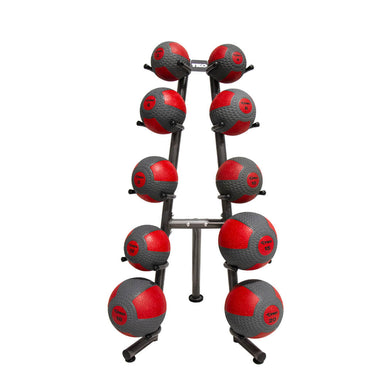 TKO 2lb through 20lb med ball set w/ 10 ball rack,1 Extra 8lb