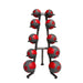 TKO 2lb through 20lb med ball set w/ 10 ball rack,1 Extra 8lb