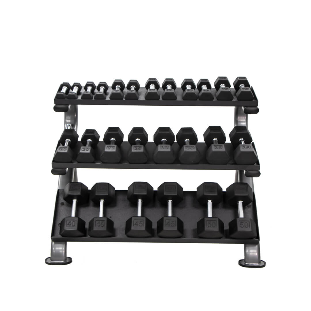 TKO 3-Tier Horizontal Dumbbell Rack