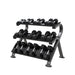 TKO 3-Tier Horizontal Dumbbell Rack