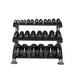 TKO 3-Tier Horizontal Dumbbell Rack