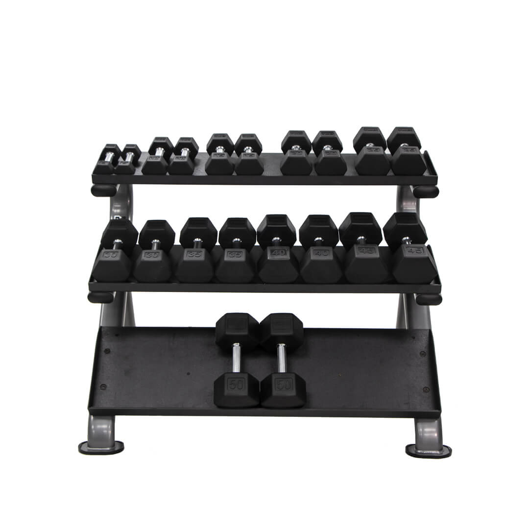 TKO 3-Tier Horizontal Dumbbell Rack