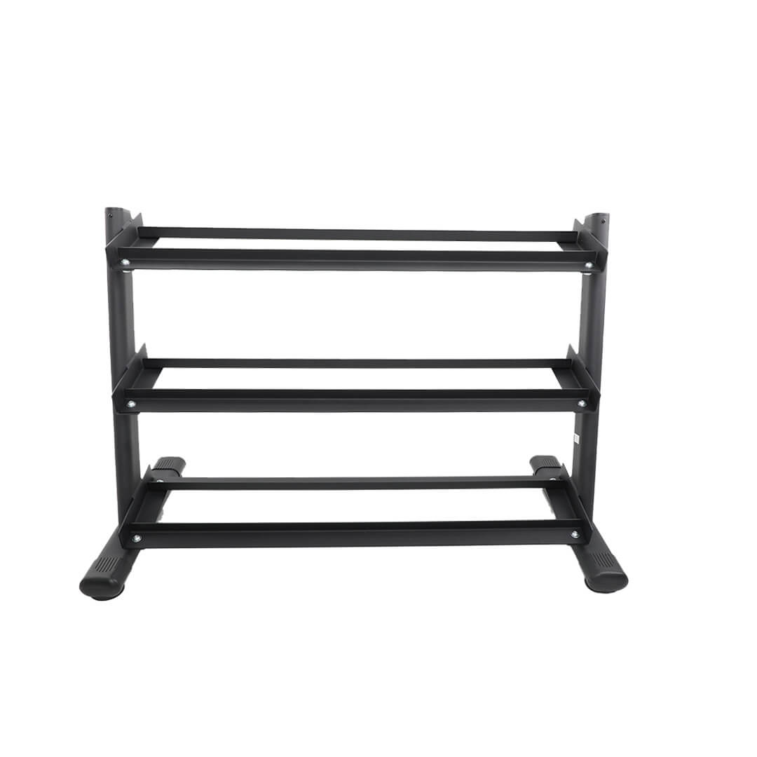 TKO 3-Tier Rail DB Rack, Black Adjustable Rails