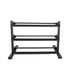 TKO 3-Tier Rail DB Rack, Black Adjustable Rails