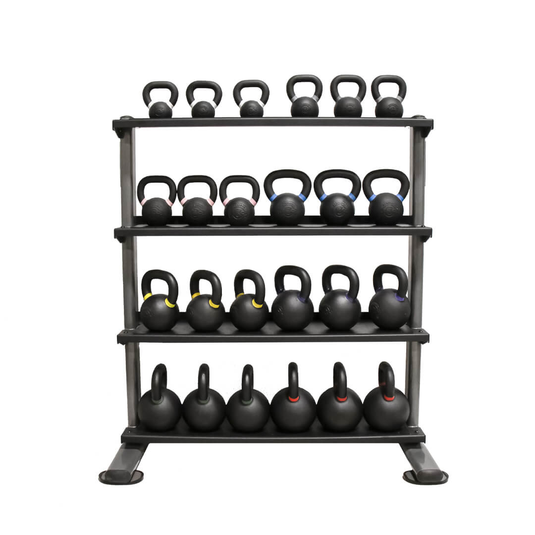 TKO 4 - Tier Kettle Bell Rack with weights