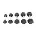 TKO 5-50 lb Rubber Hex DB Set, Contour 804RX-A10