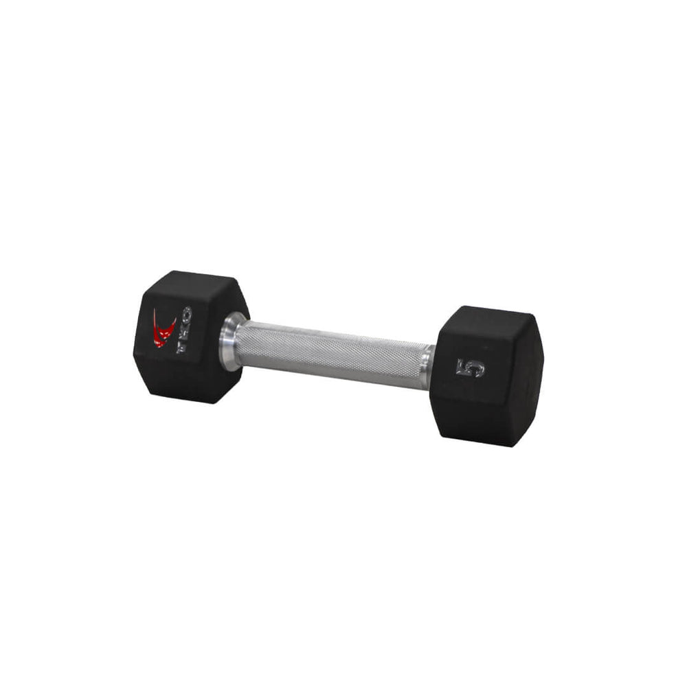 TKO 5-50 lb Urethane Hex DB Set, Tri-Grip 5LBTKO 5-50 lb Urethane Hex DB Set, Tri-Grip 5LB 816TXU