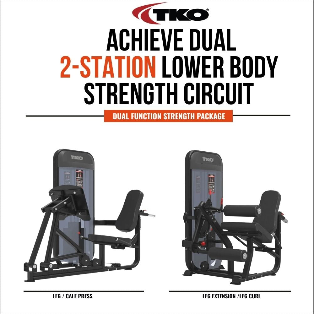 TKO Achieve Dual 2-Station Lower Body Strength Circuit– Dual Function Strength Package