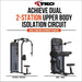 TKO Achieve Dual-functional pec delt / rear delt and bicep / tricep on a plain white background