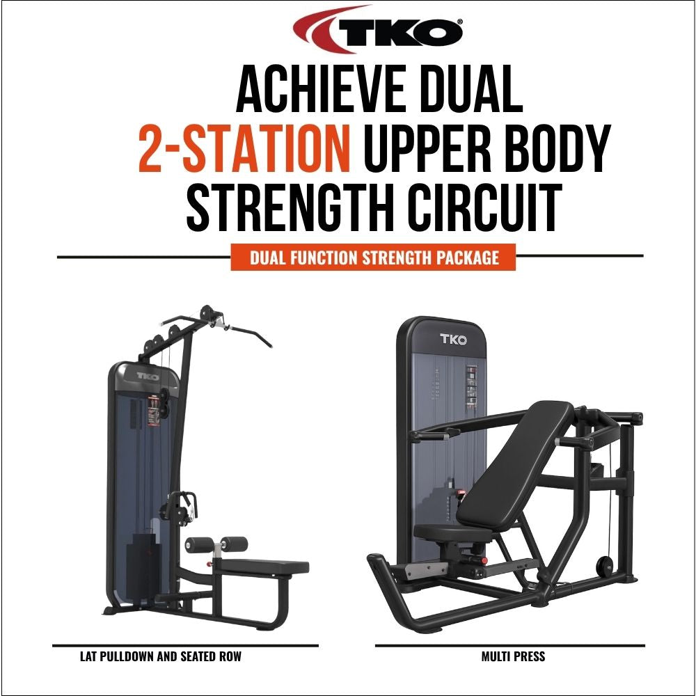 TKO Achieve Dual 2-Station Upper Body Foundation Circuit– Dual Function Strength Package