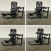 Four views of a black Multi-press 8800 machine with 'TKO' branding on a gray floor.
