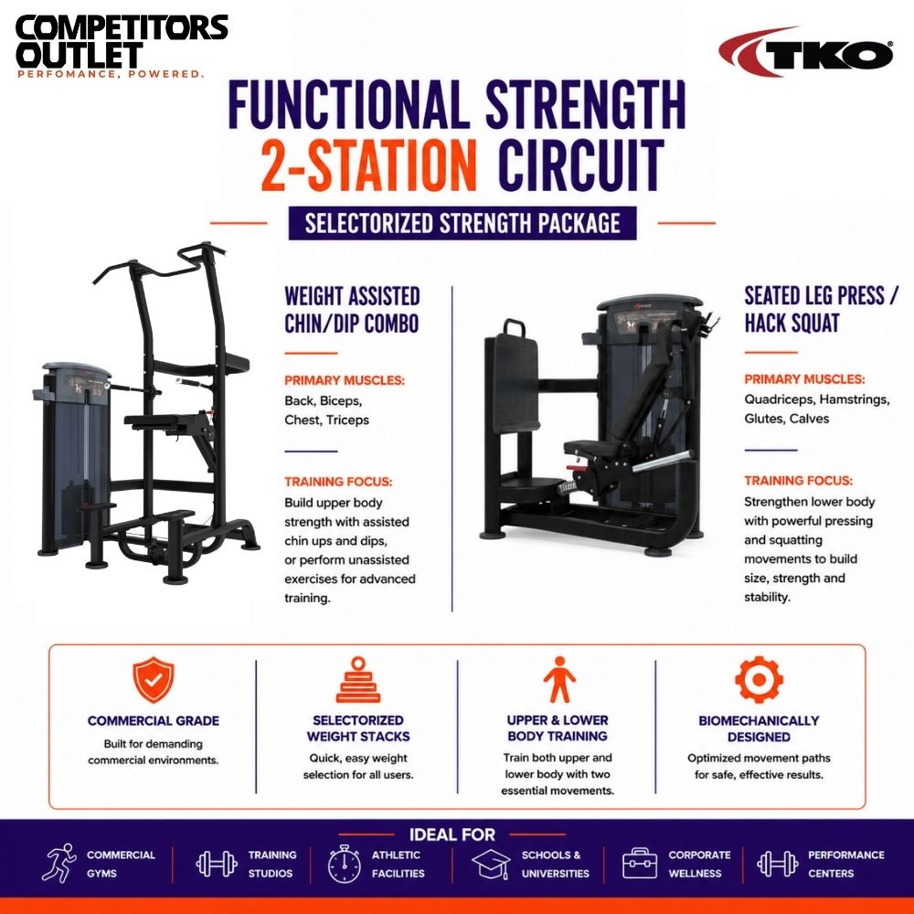TKO Functional Strength 2-Station Circuit – Selectorized Package