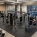 TKO Functional Trainer Power Rack Boxing and Rebounder Multi Station 990 and people exercising