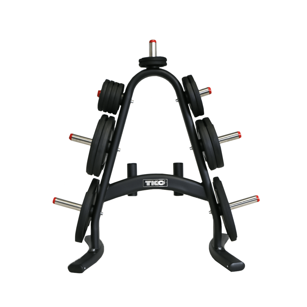 TKO Olympic Plate Tree w/Bar Holders Plate Rack