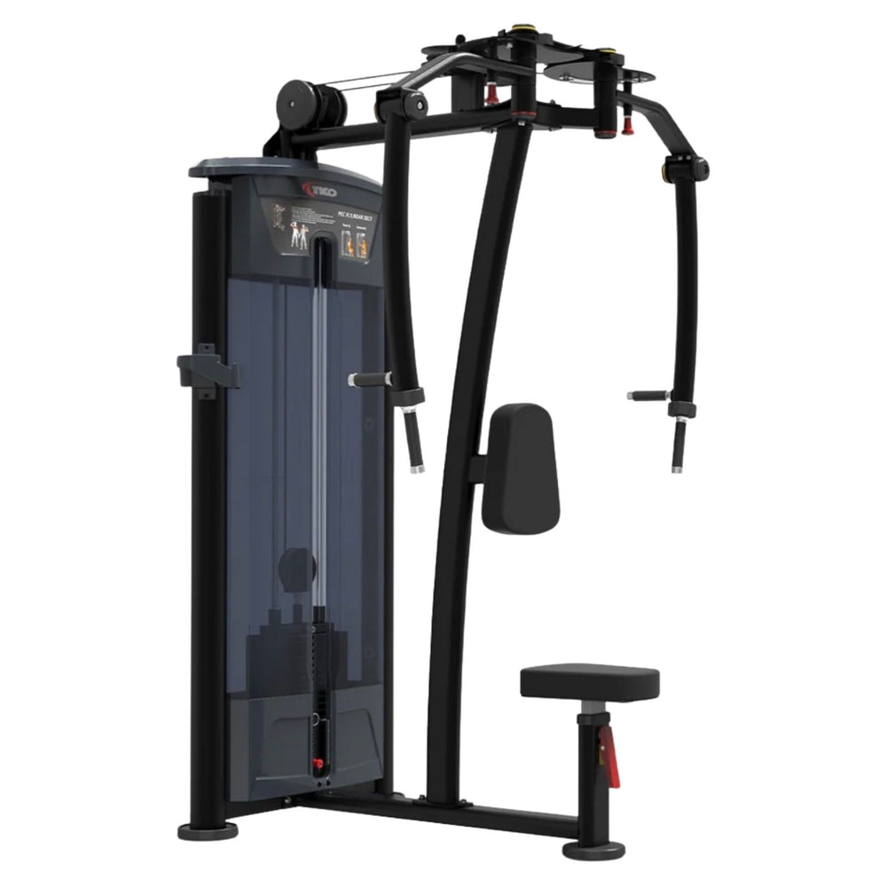 TKO Pectoral Fly and Rear Deltoid machine 7003-G2 with digital display on a white background
