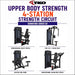 TKO Upper Body Strength 4-Station Strength Circuit Signature Series G2, showing four exercise machines: Converging Chest Press, Pec Fly / Rear Delts, Seated Mid Row, and Converging Shoulder Press, on a white background.
