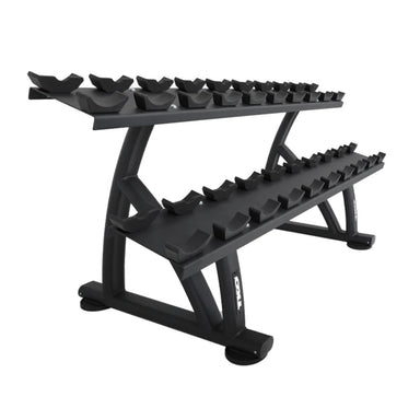 TKO 10pr. Dumbbell Rack With Saddles 7051B-BK Right Side View