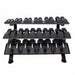 Black TKO 3-Tier full commercial rack on a white background