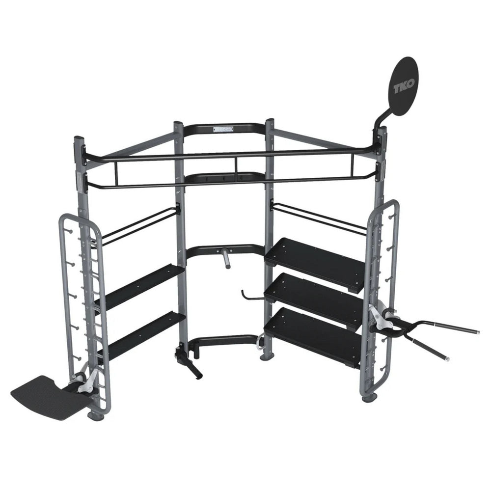TKO Functional Corner Unit, MATTE BLACK 9906-BK top side view