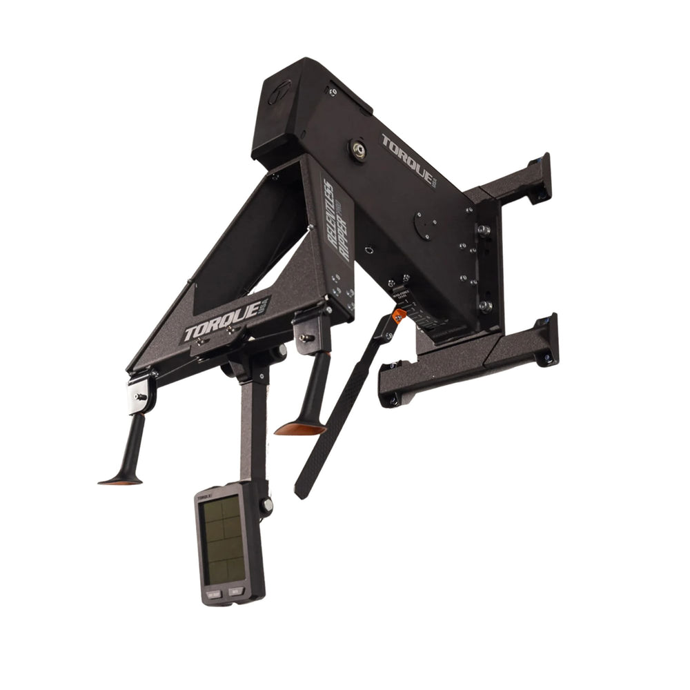 Torque Ski Erg attachment with digital display on a white background