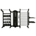 Torque single cable column with storage bay and stall bar and dip and plyo step attachment 
