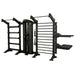 Torque single cable column with storage bay and stall bar and dip and plyo step attachment 