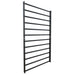 Black metal Stall Bars-XCREATE-CSB-101 unit on a white background