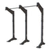 Torque Black metal pull-up bar and squat rack on a white background