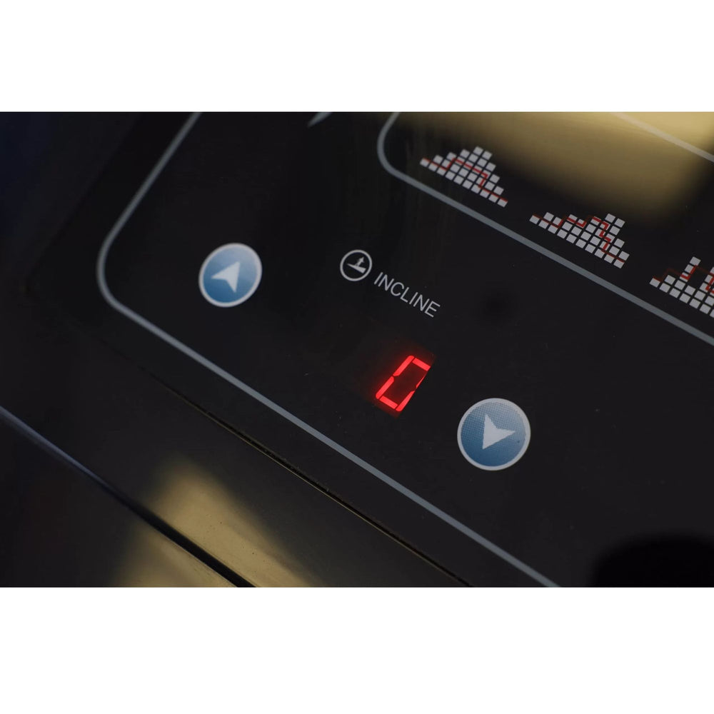 Vortex Commercial Treadmill With Integrated Tv for Streaming, Scenery and More VT5000 Incline control panel with digital readout