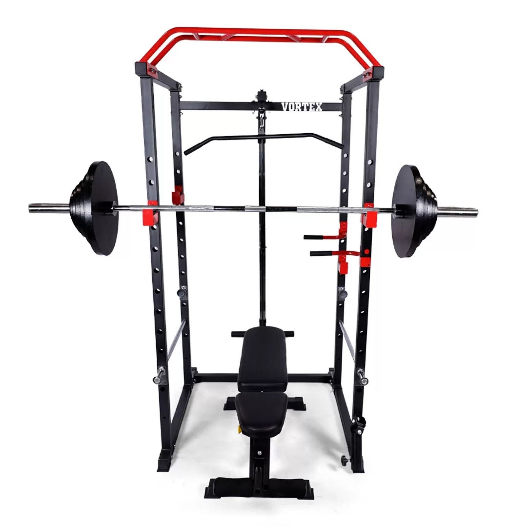 Vortex Olympic Squat Cage with 1000 lb Capacity & Lat Pulldown