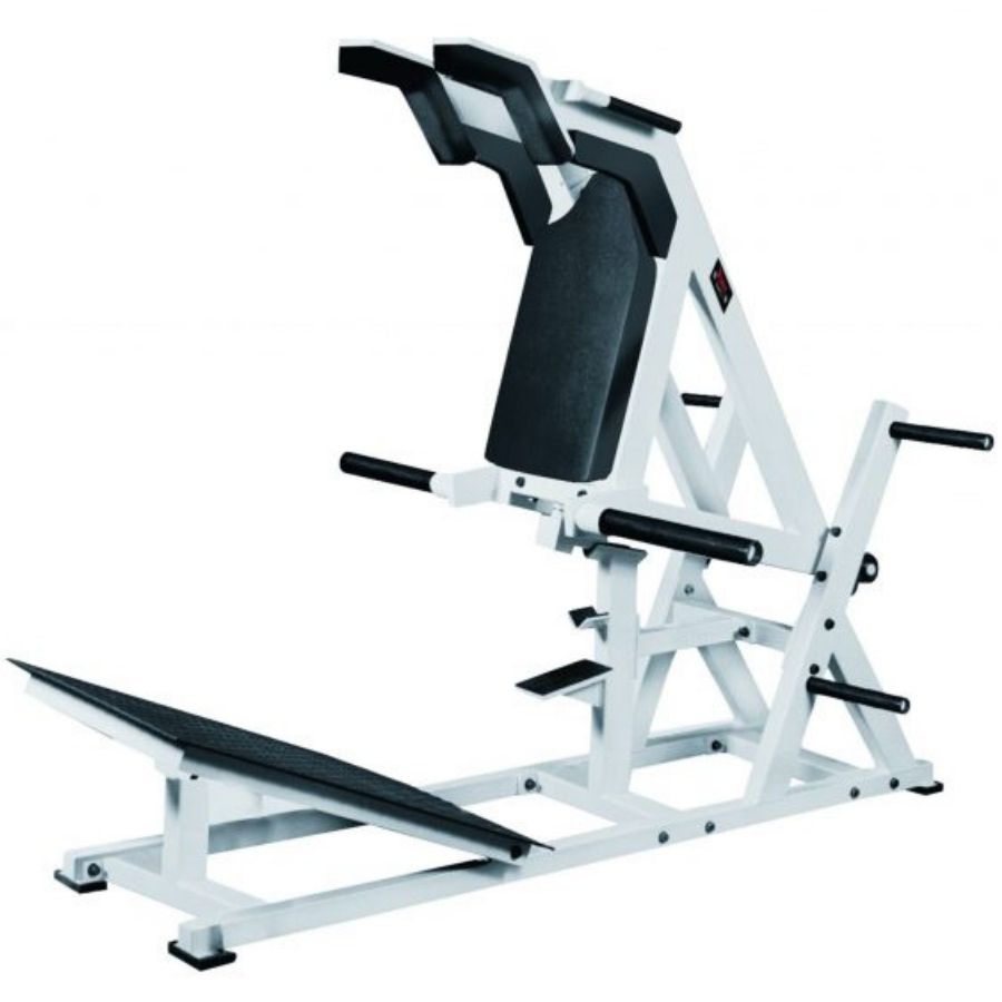 York Barbell STS Power Front Squat Machine-54036-White