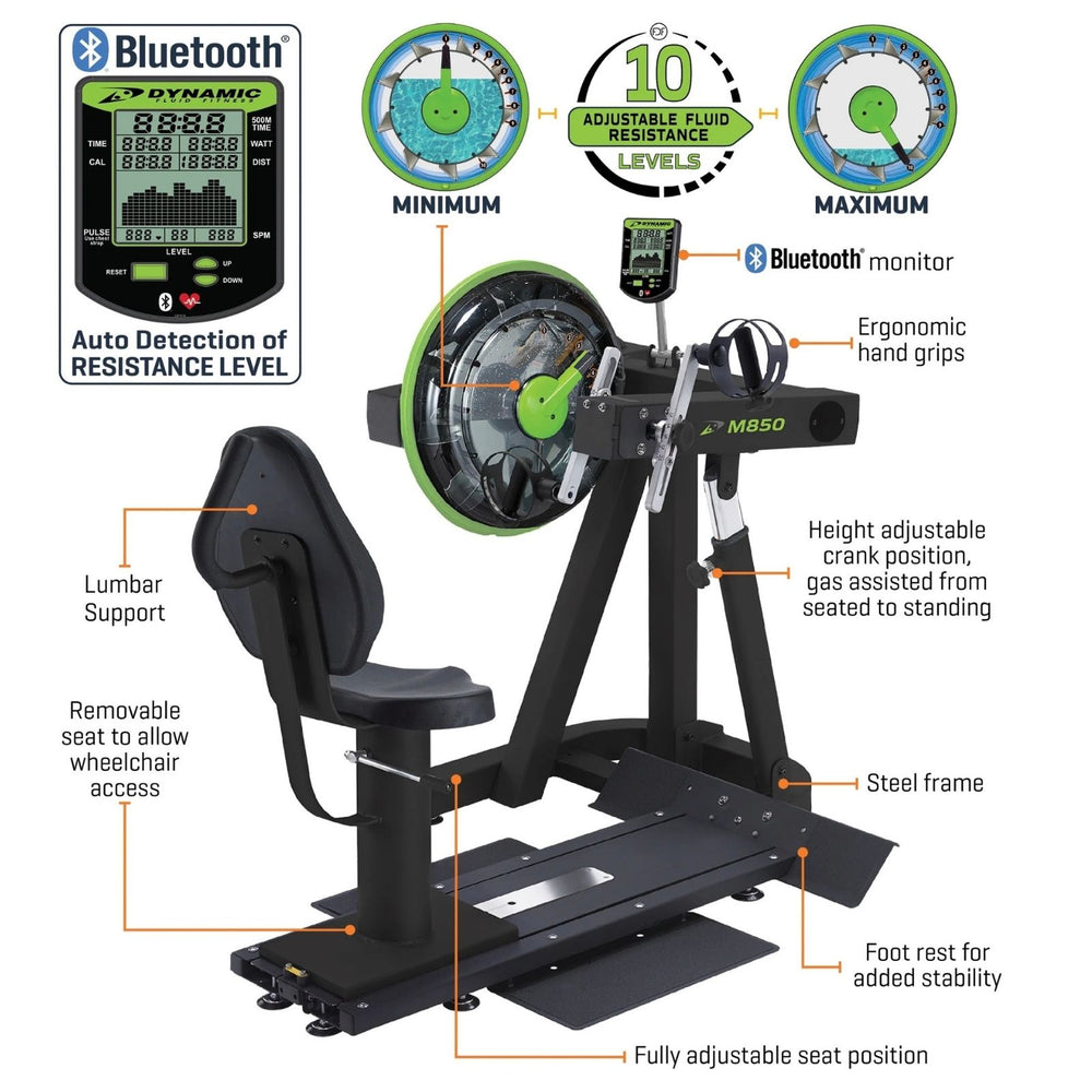 Dynamic Fluid Fitness M850 Upper Body Ergometer